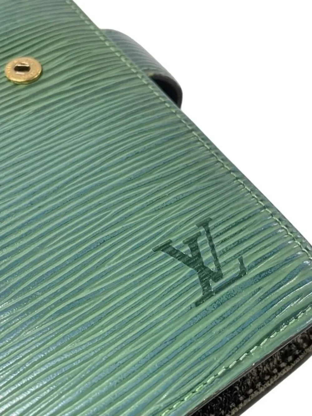 LOUIS VUITTON Agenda MM R20044 Borneo Green Epi SP0936 Agenda Leather